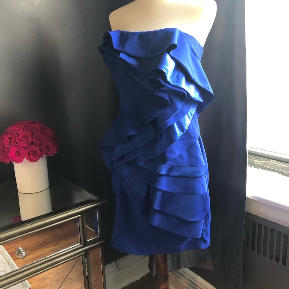 Lipsy Strapless Ruffle Dress